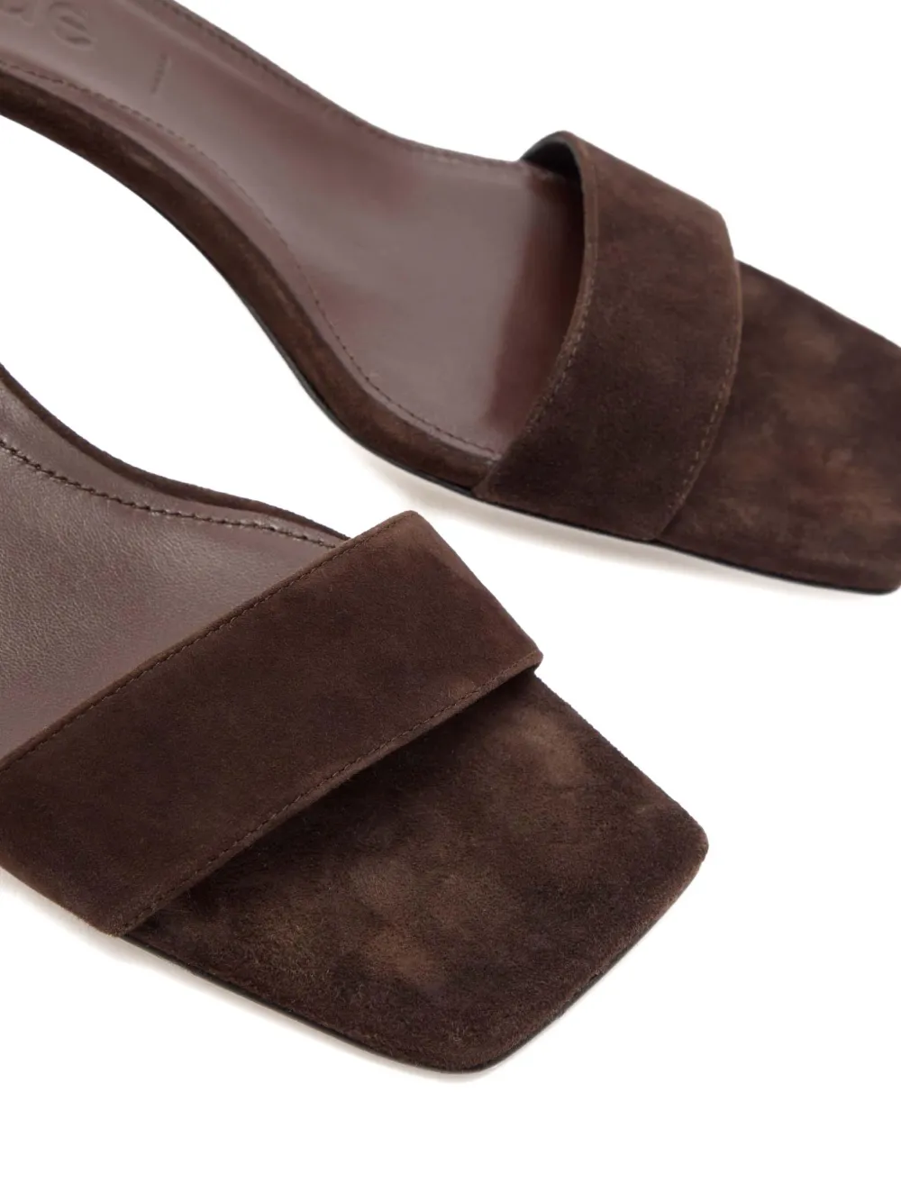 Aeyde 55mm Ilvy Suede Sandals In Brown