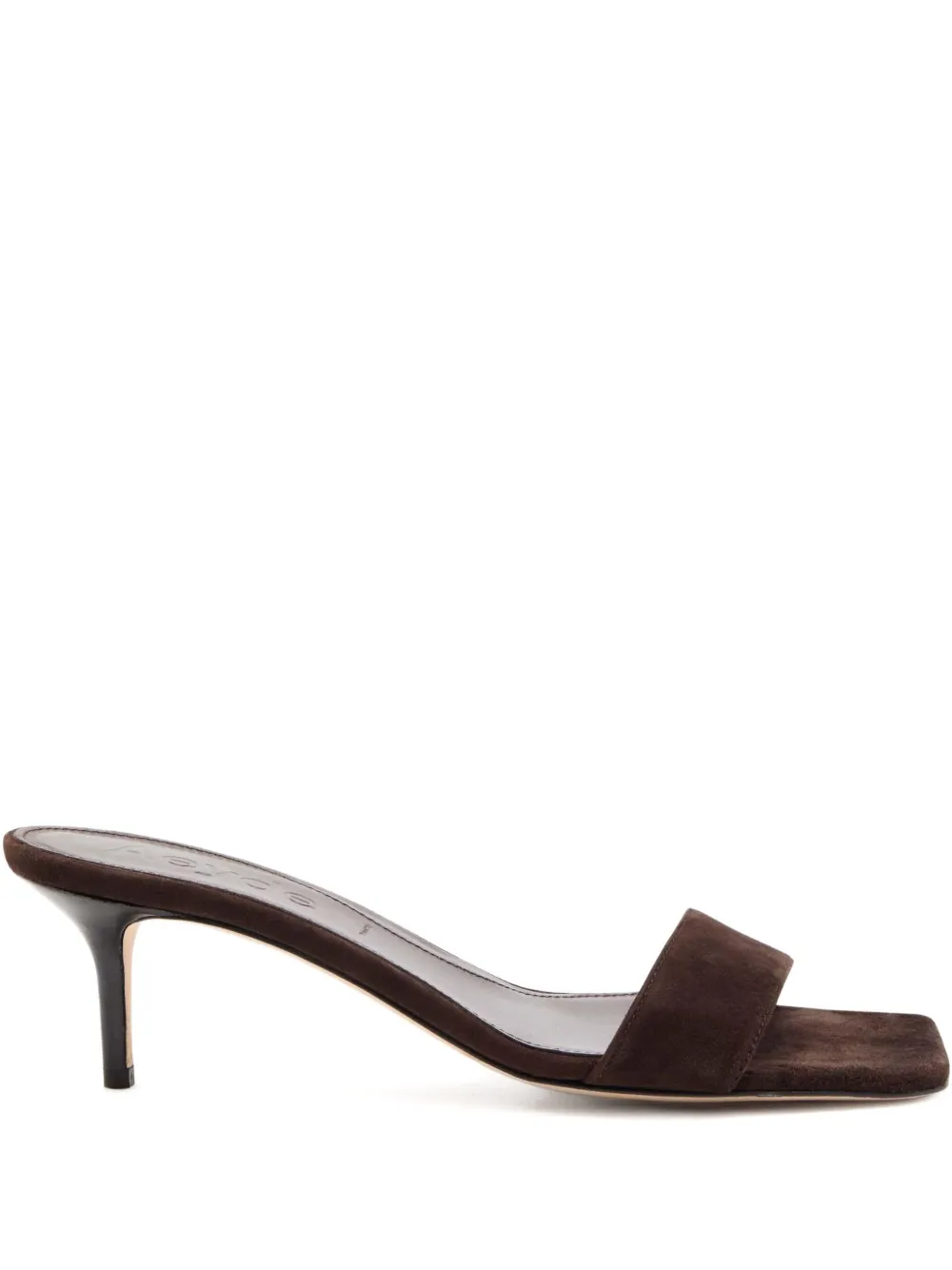 Aeyde 55mm Ilvy Suede Sandals In Brown