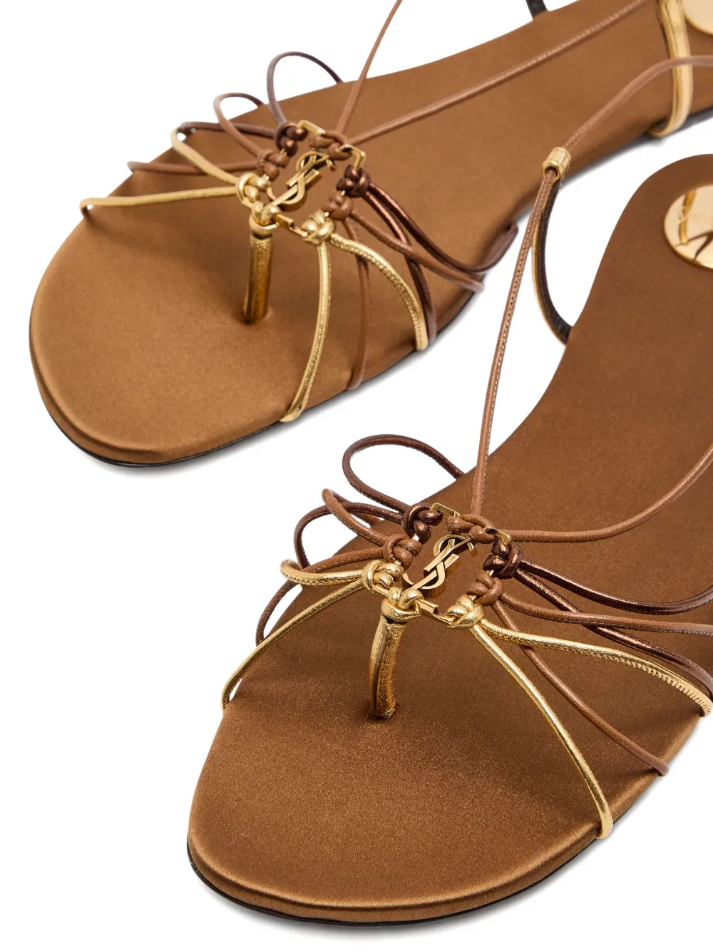 Saint Laurent strappy bridget sandals Bruin