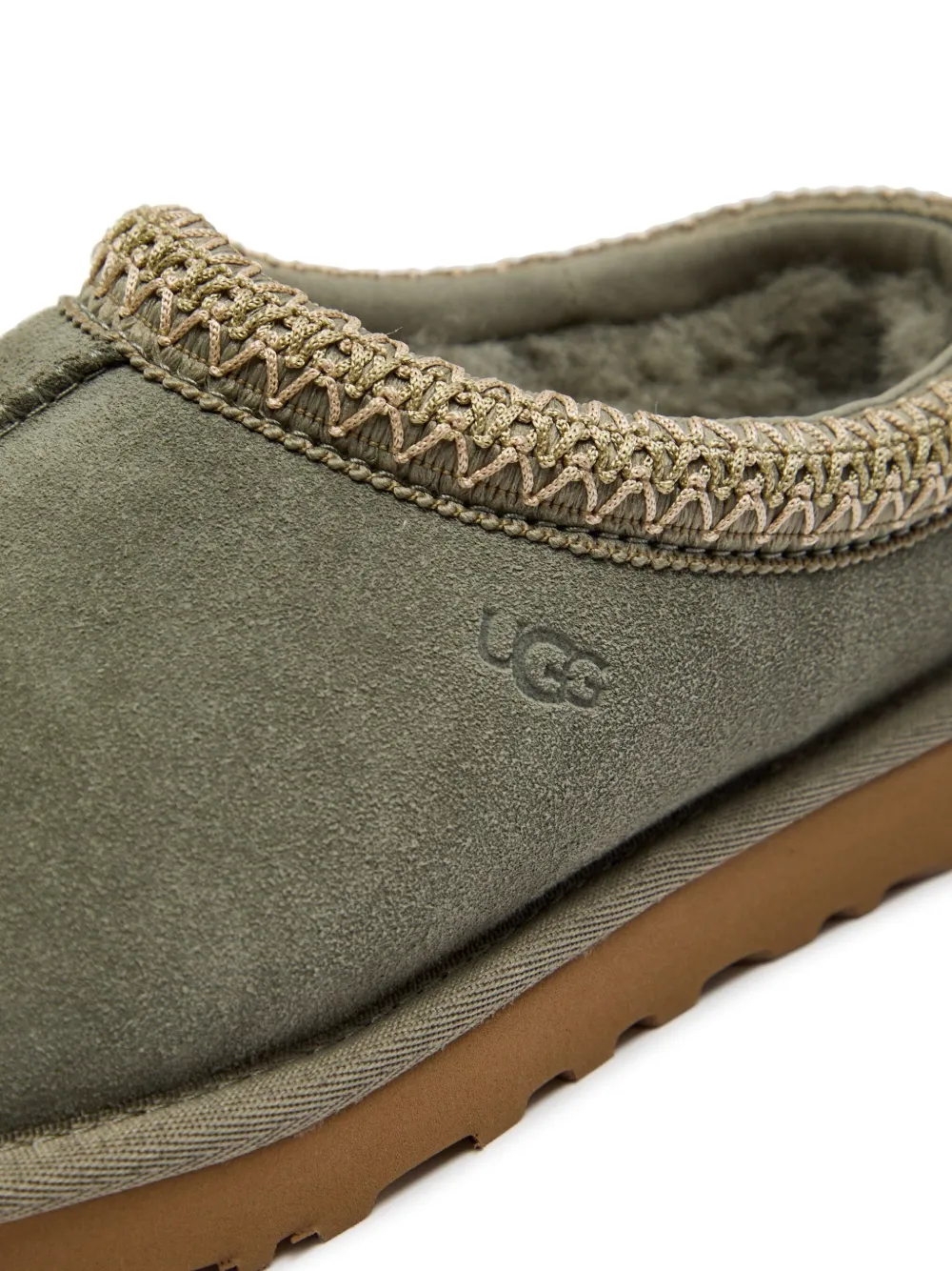 UGG Tasman II braided-trim slippers Groen