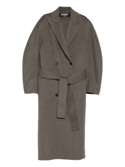 Jacquemus abrigo con doble botonadura y cinturón