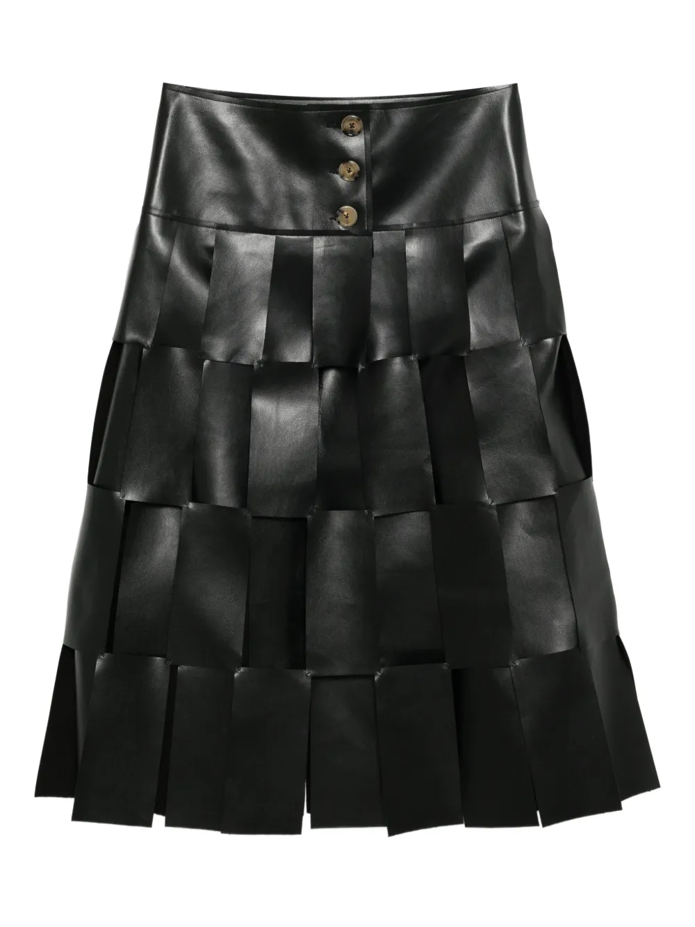 A.W.A.K.E. Mode midi multi rectangle skirt | Black | Image 1