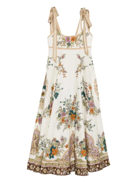 ALEMAIS Floral tie-strap sundress