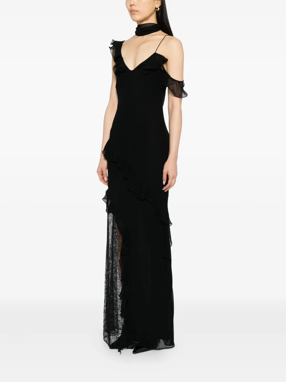 De La Vali Leste Maxi Dress In Black