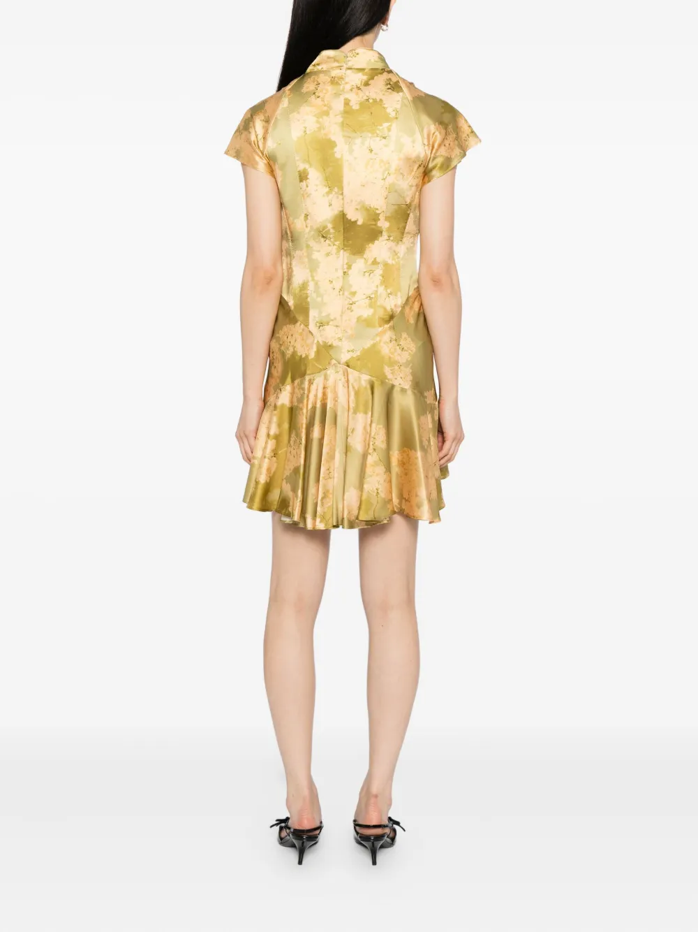 De La Vali Alizee Mini Dress In Gold