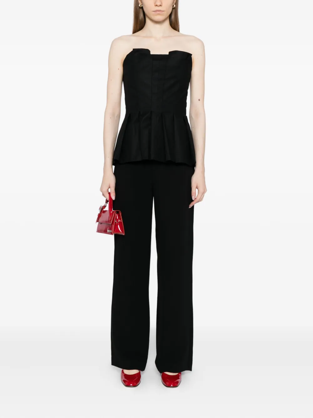 Reformation TR Vida high waist broek - Zwart