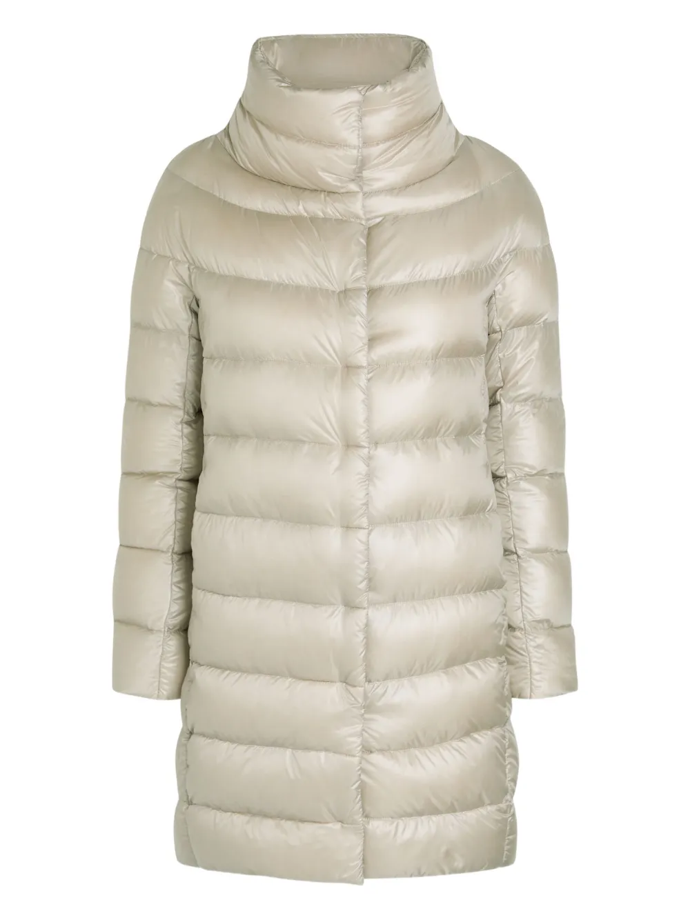 Herno high-neck quilted coat - Grey