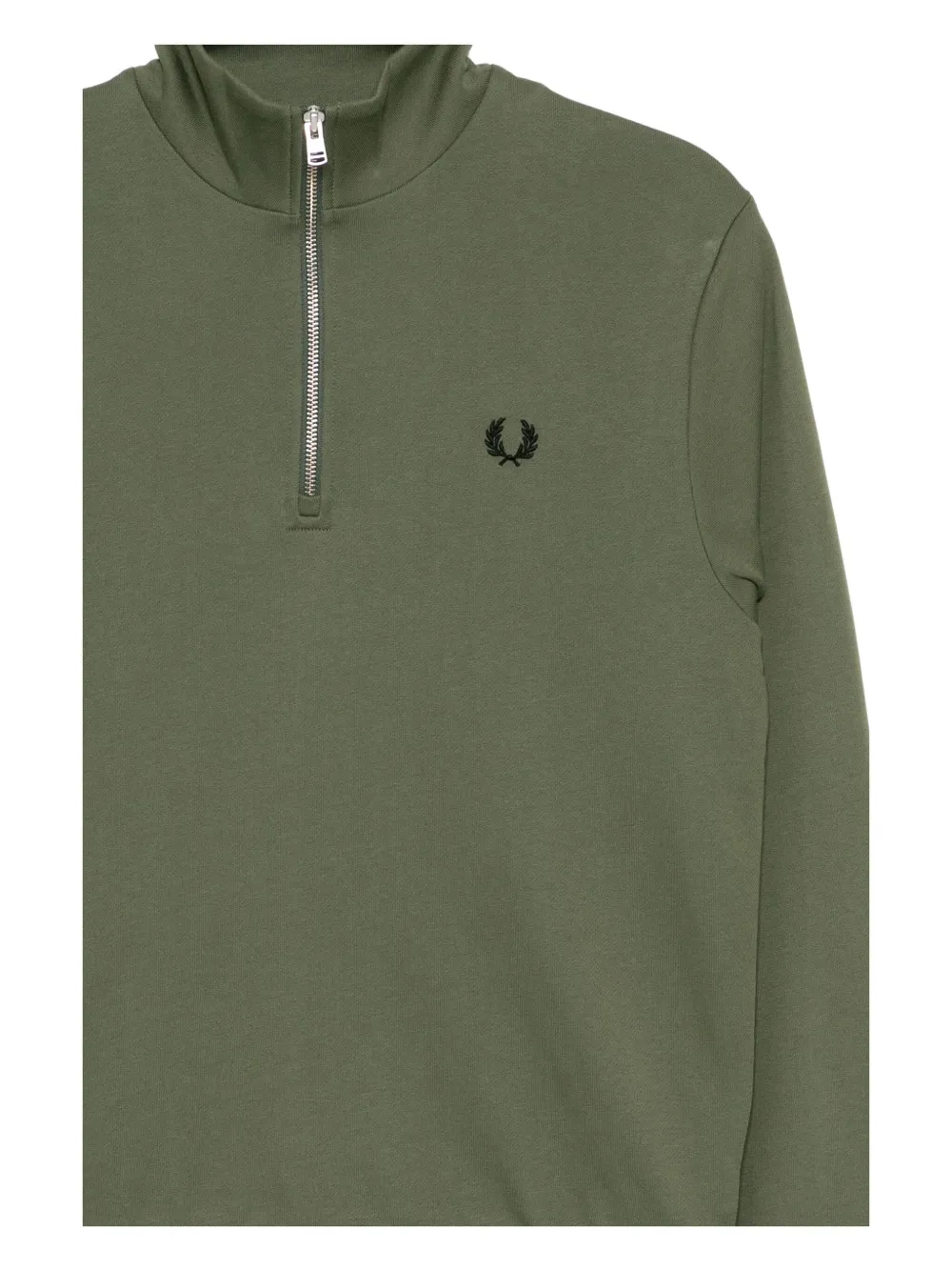 Fred Perry Logo-embroidered Sweatshirt In Green