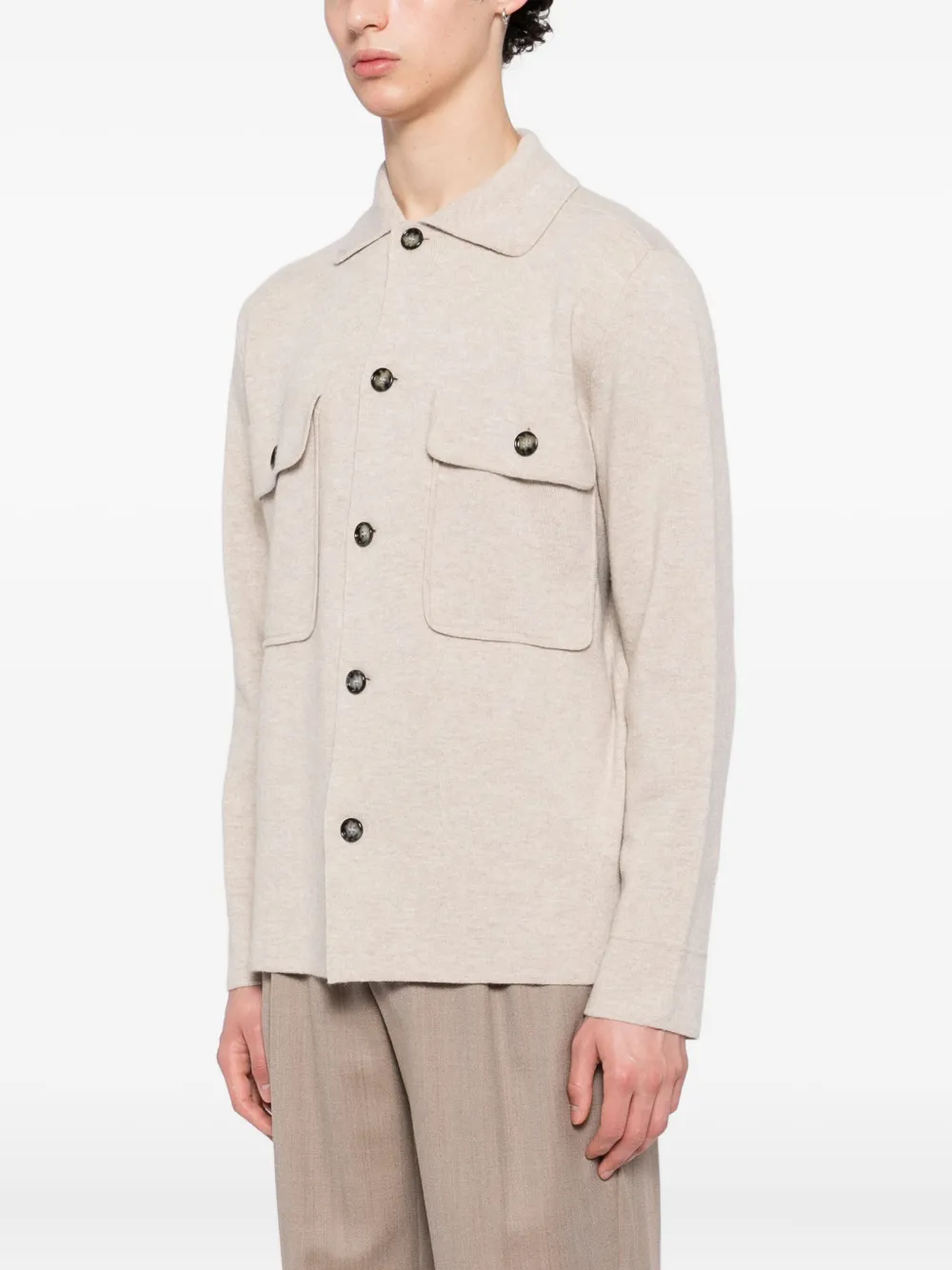 Allude Vest met kraag Beige