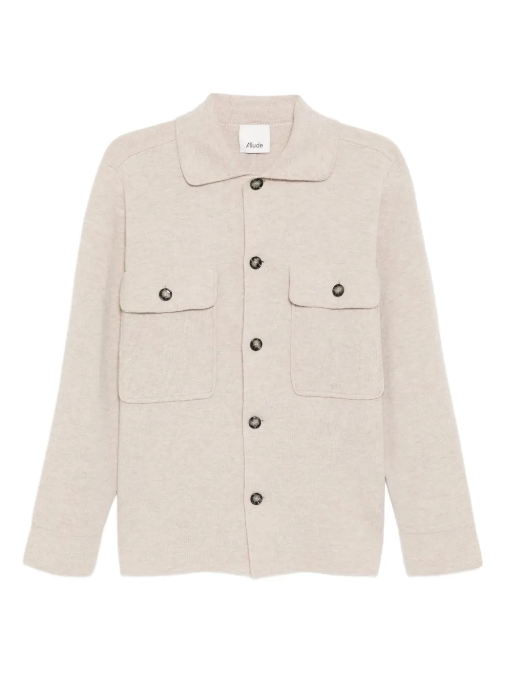 Allude collared cardigan | Neutrals | Image 1