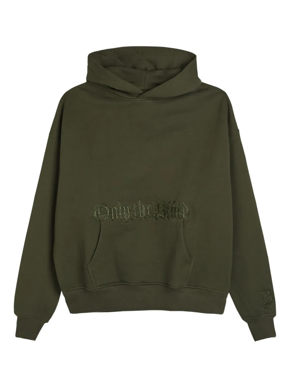 Only the Blind long-sleeve hoodie - Verde
