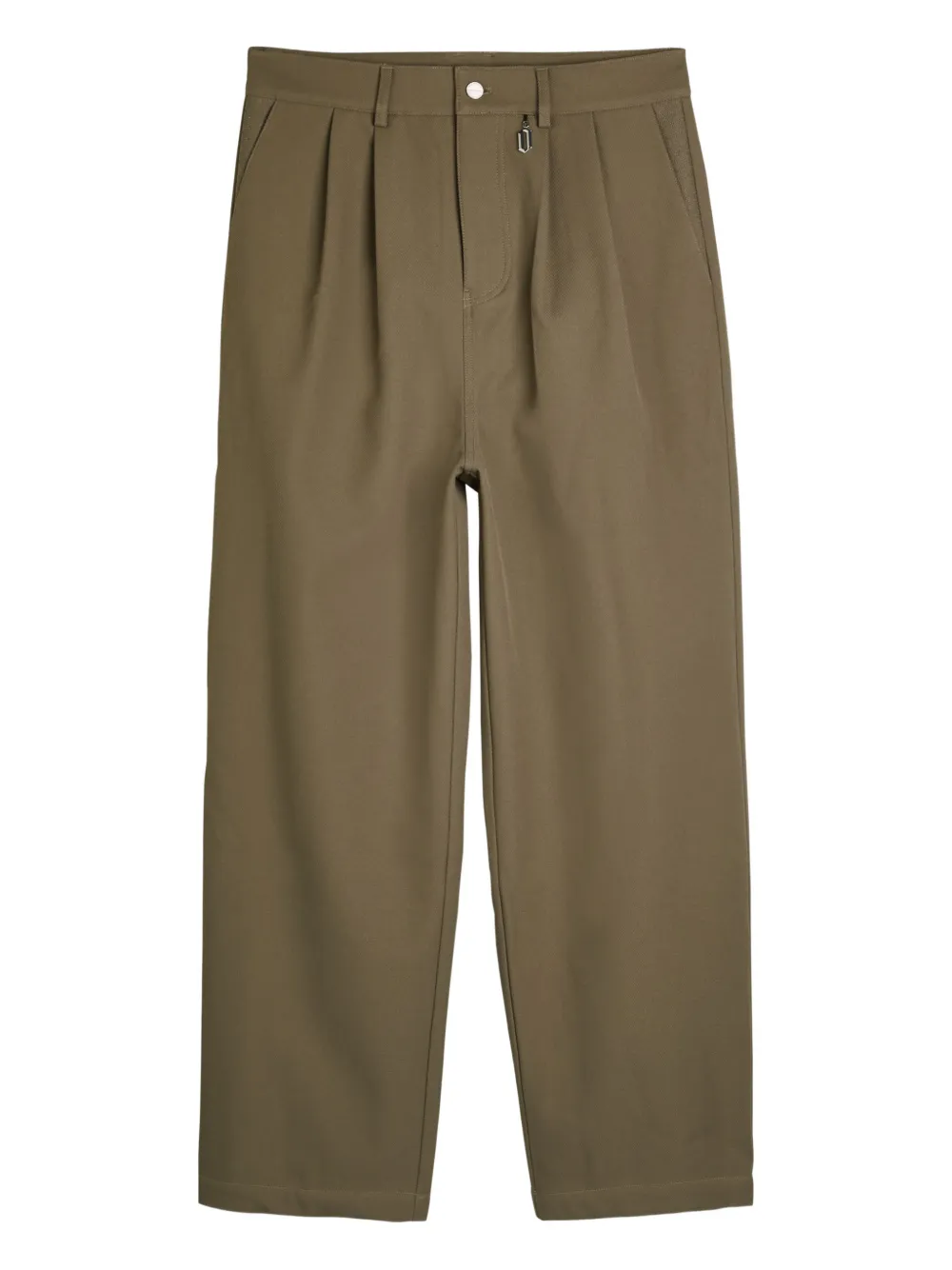 Only the Blind pleated twill trousers - Groen