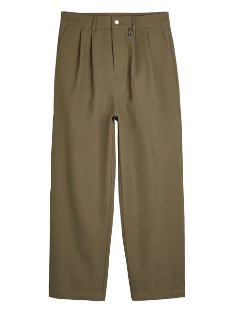 Only the Blind pleated twill trousers