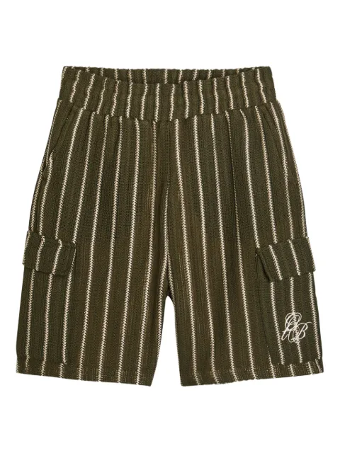 Only the Blind Greenwood crochet stripe shorts