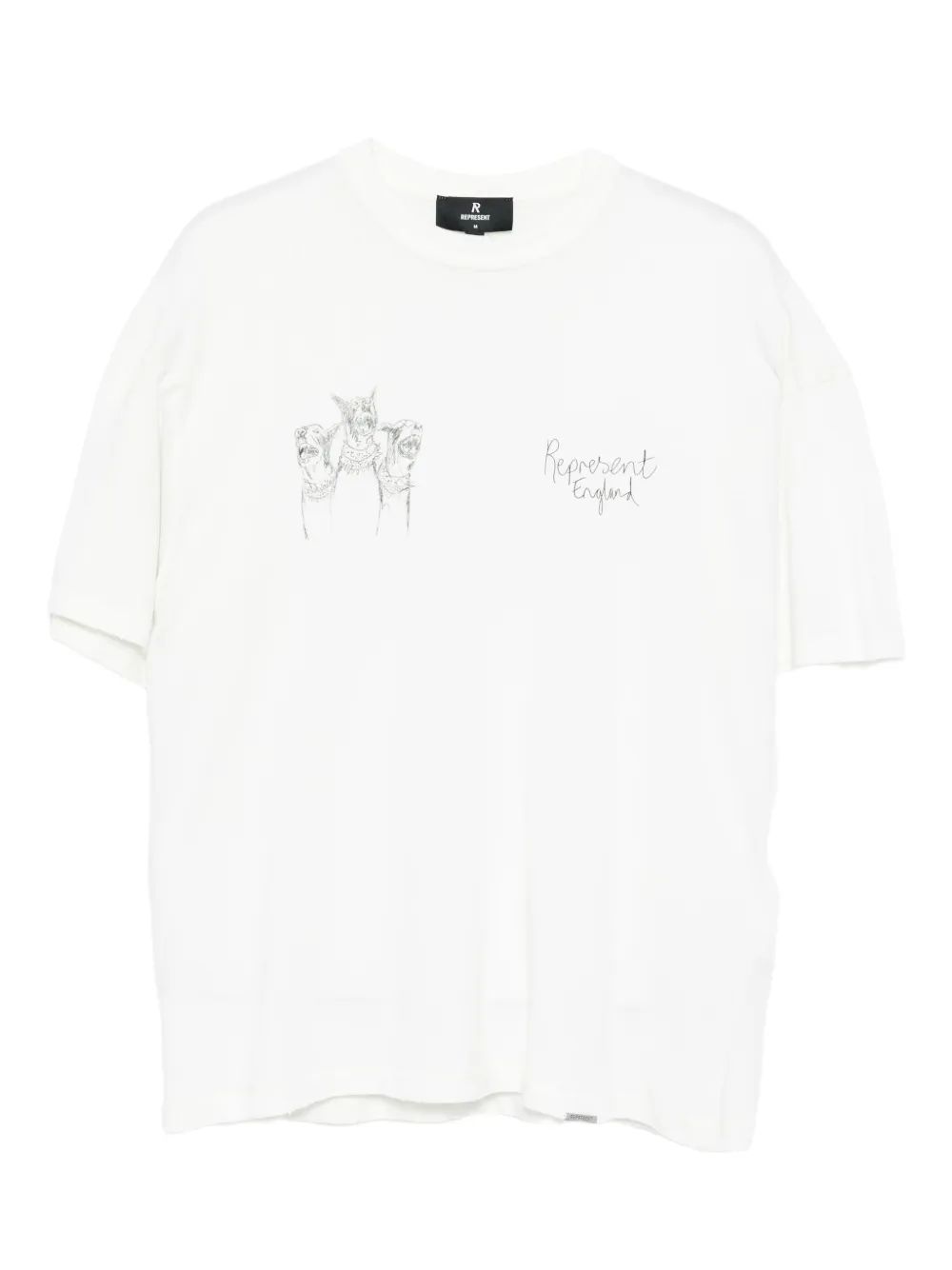 Represent playera con estampado de pura sangre | blanco | Image 1