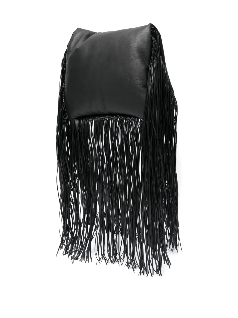Sportmax Fringed Clutch Bag In Black