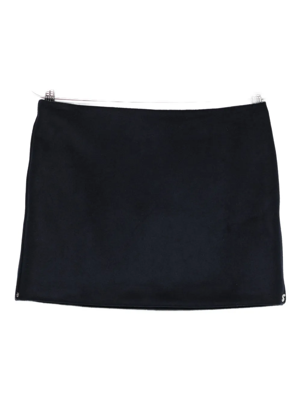 Sportmax Wool Mini Skirt Featuring Seam Detailing In Black