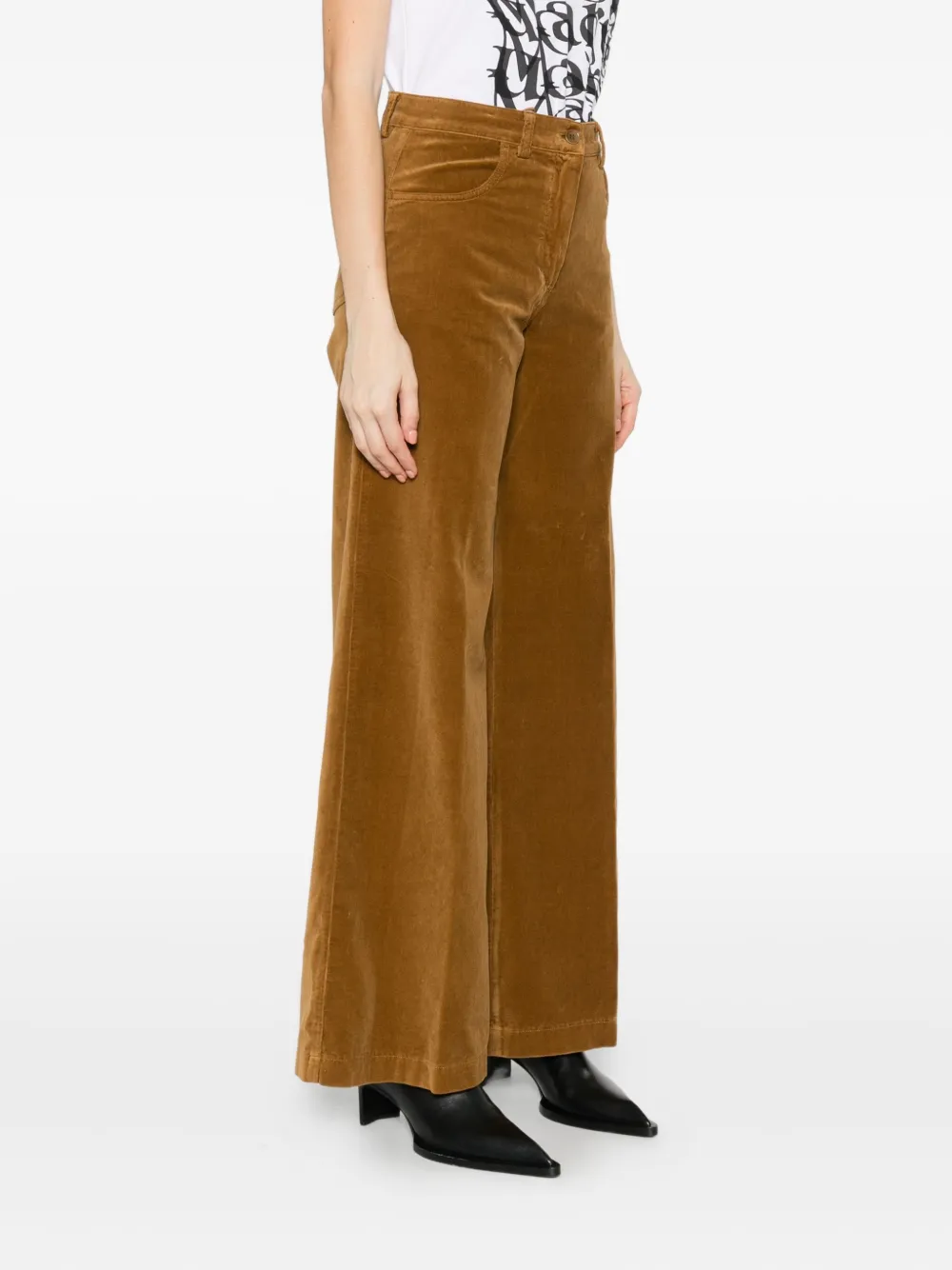 ASPESI Broek met zak Bruin