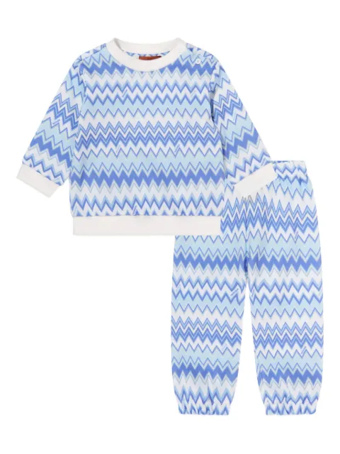 Missoni Kids zigzag baby tracksuit
