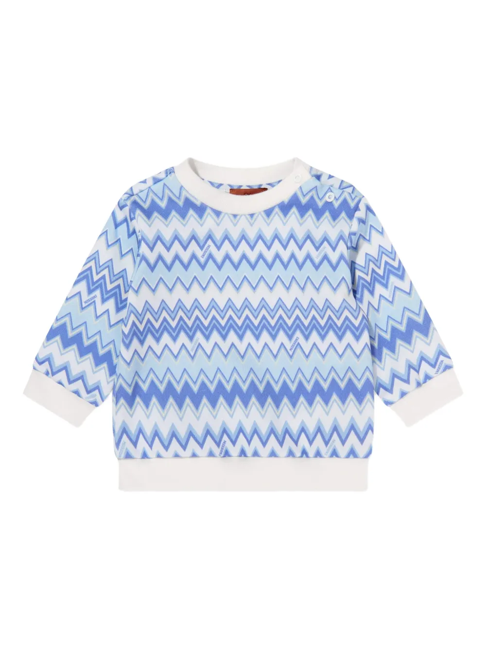 Missoni Kids Trainingspak met zigzag-patroon Blauw