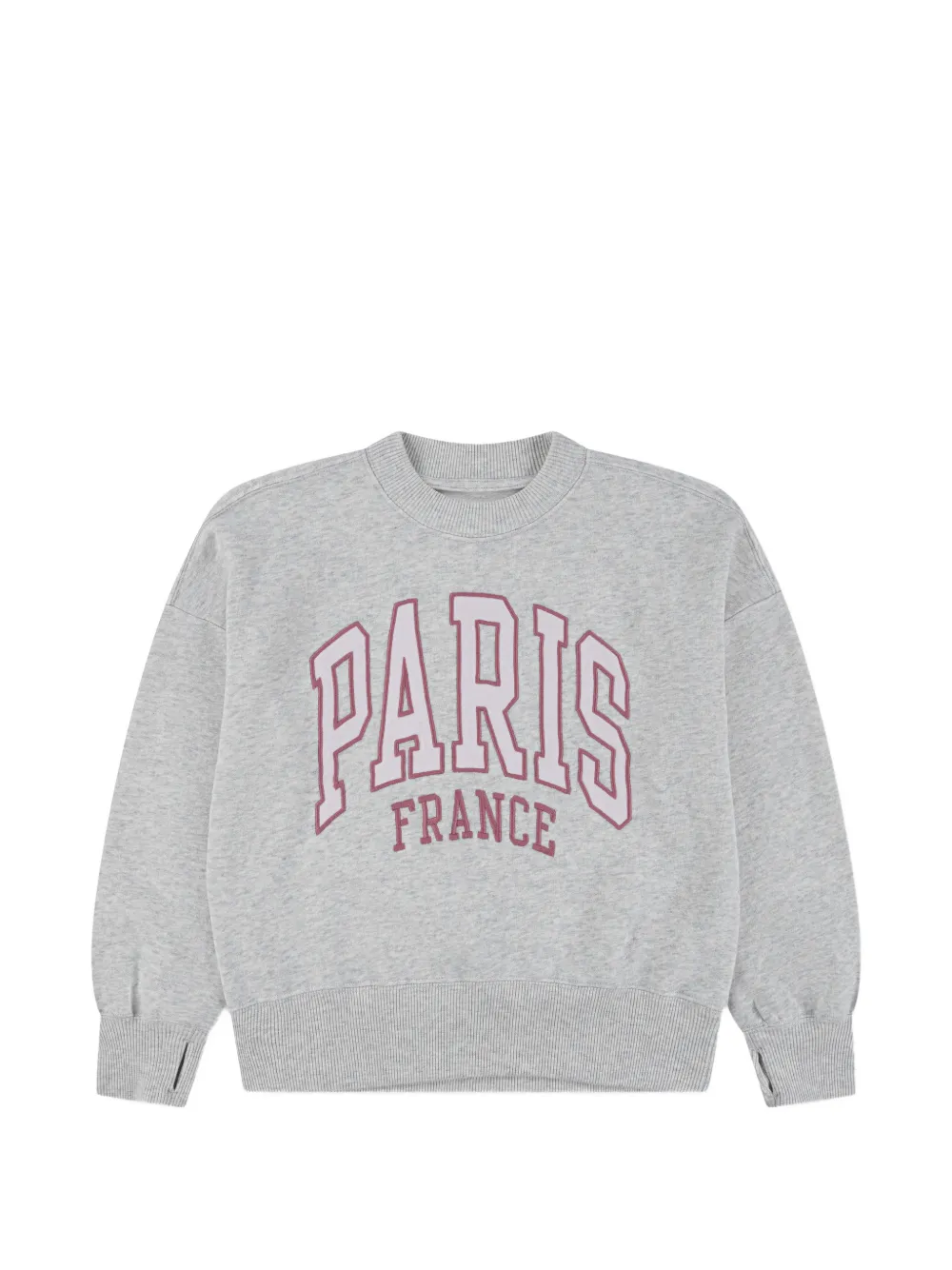 ABERCROMBIE FITCH KIDS thumbhole crewneck sweatshirt - Grigio