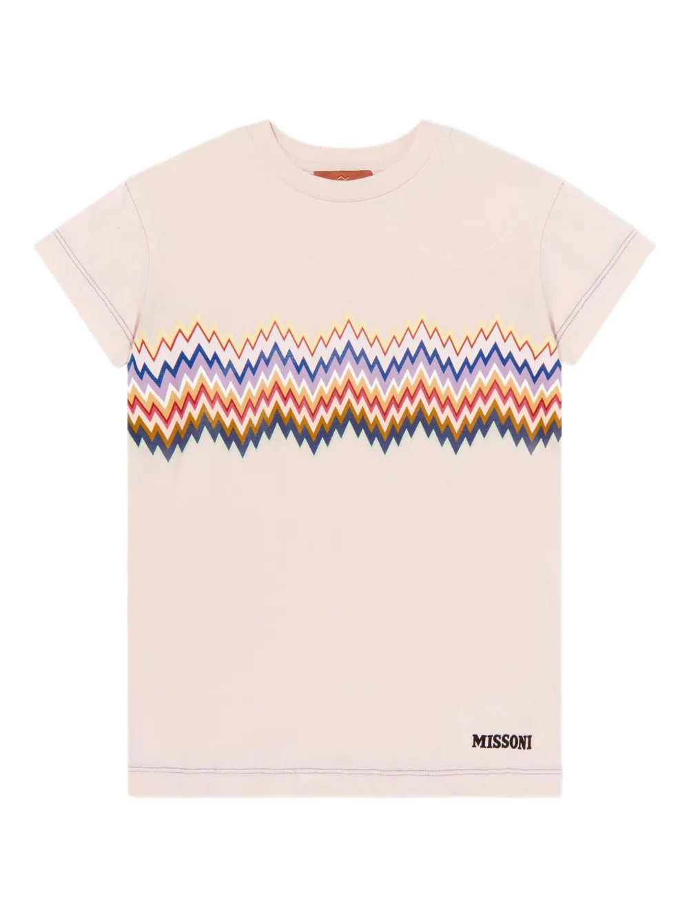 Missoni Kids zig-zag graphic dress - Toni neutri