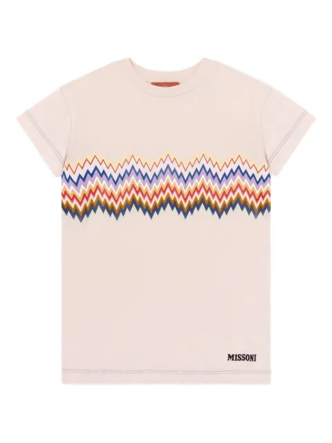 Missoni Kids платье с узором зигзаг