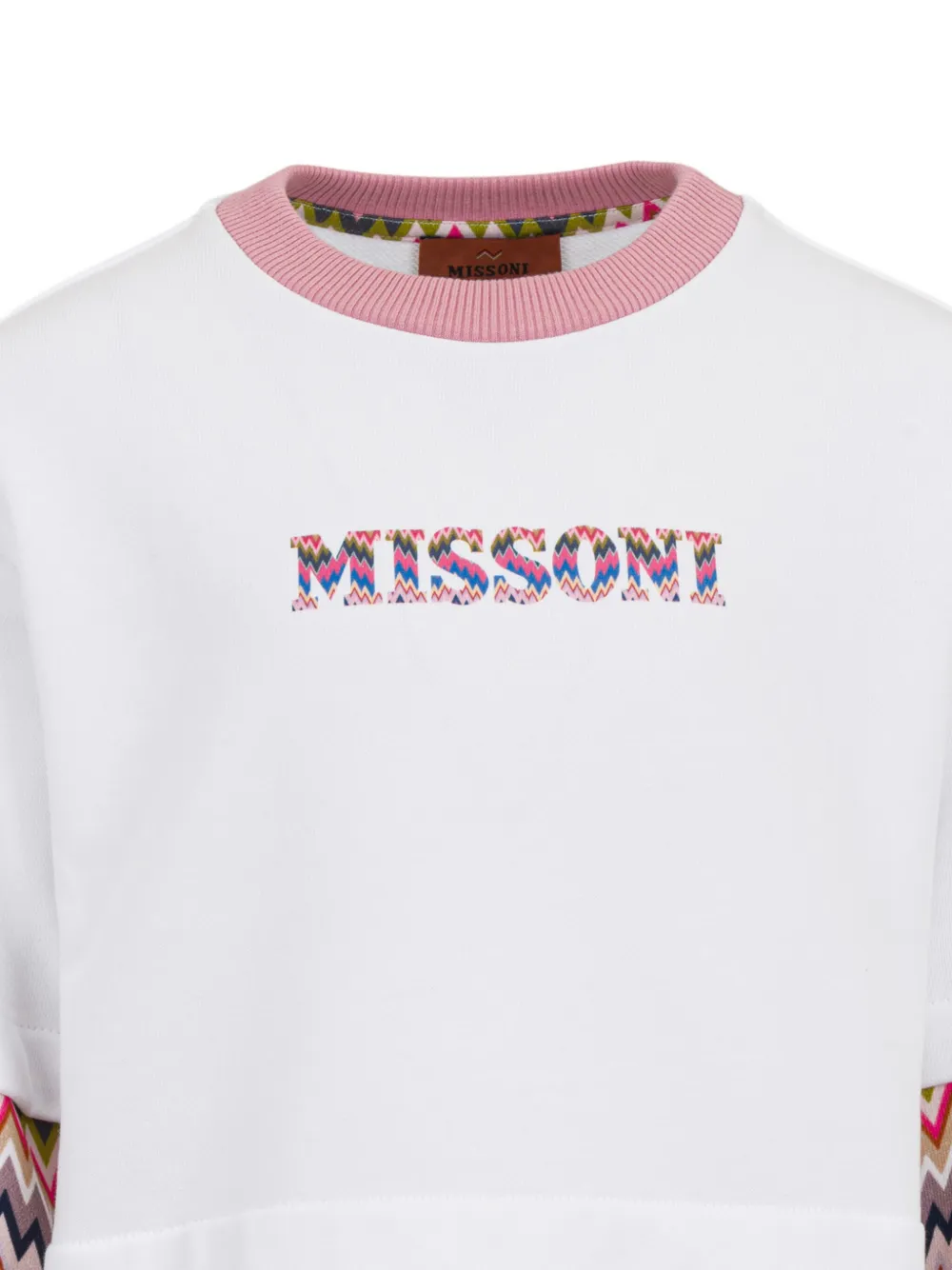 Missoni Girls Zigzag Logo Sweatshirt In Multi