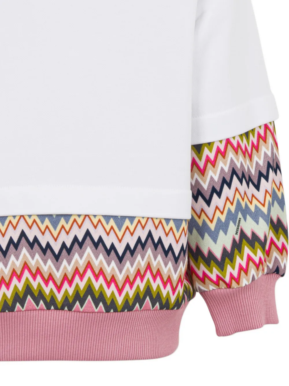 Missoni Girls Zigzag Logo Sweatshirt In Multi