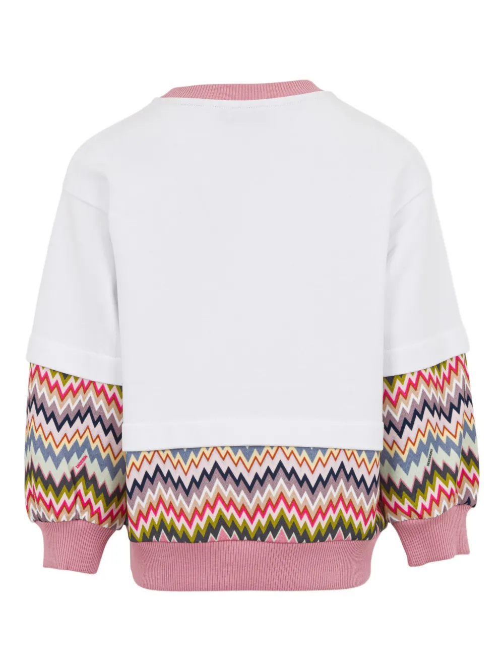 Missoni Girls Zigzag Logo Sweatshirt In Multi