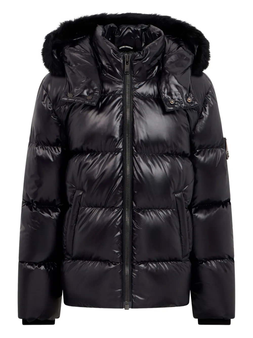 Moose Knuckles Kids Giacca con cappuccio - Nero