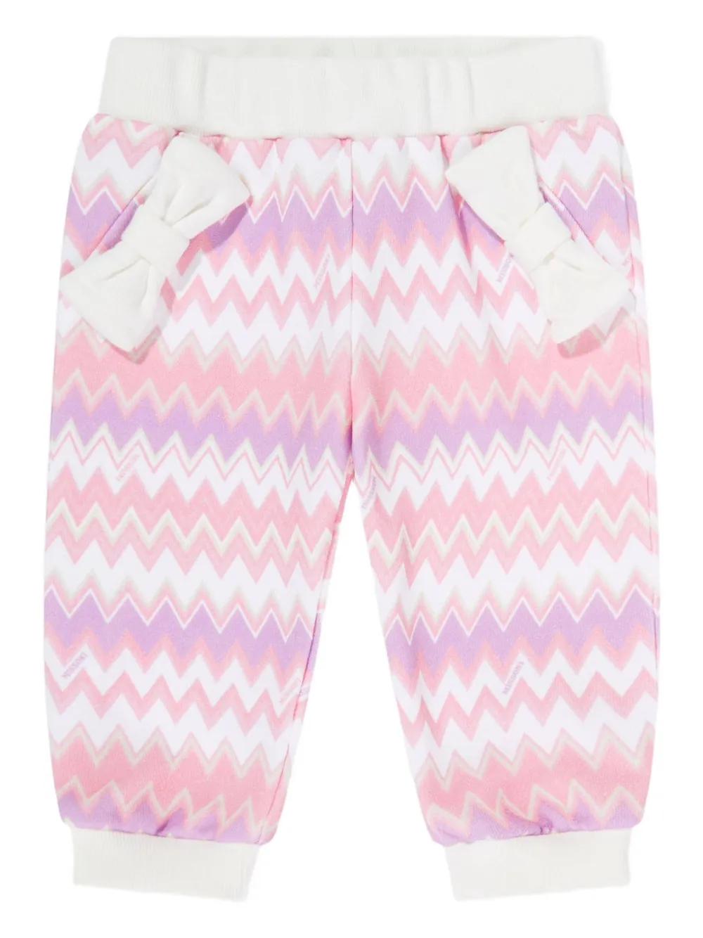 Missoni Kids Trainingspak met zigzag-patroon Roze