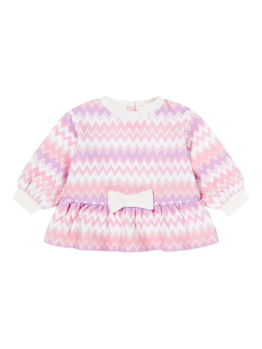 Missoni Kids Trainingspak met zigzag-patroon Roze
