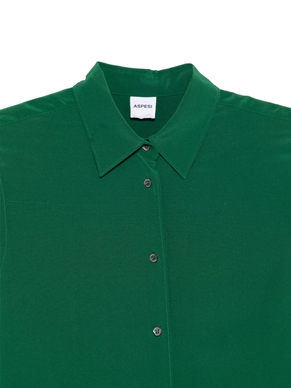 ASPESI Zijden blouse Groen
