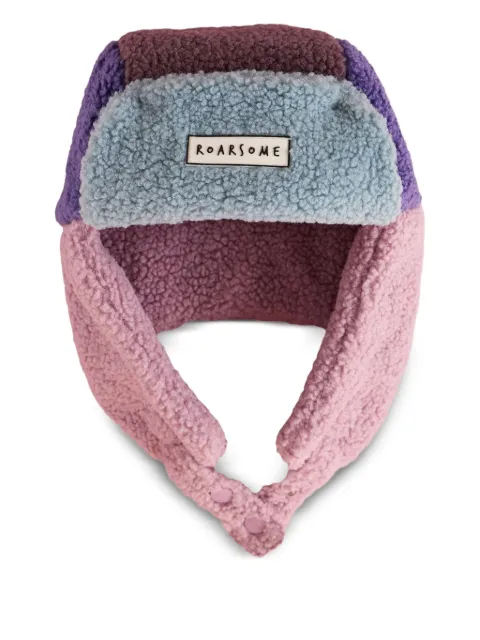 Roarsome patchwork trapper hat
