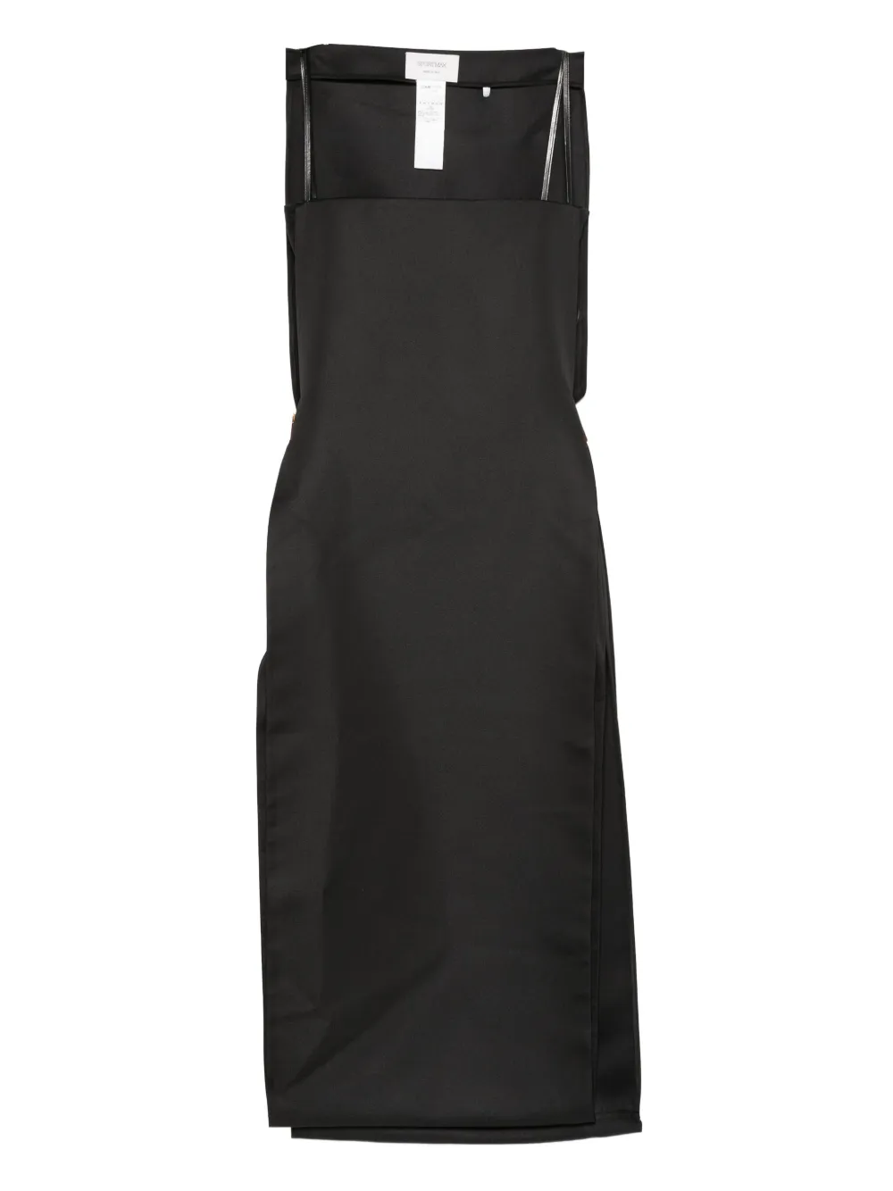 Sportmax square-neck long dress - Nero