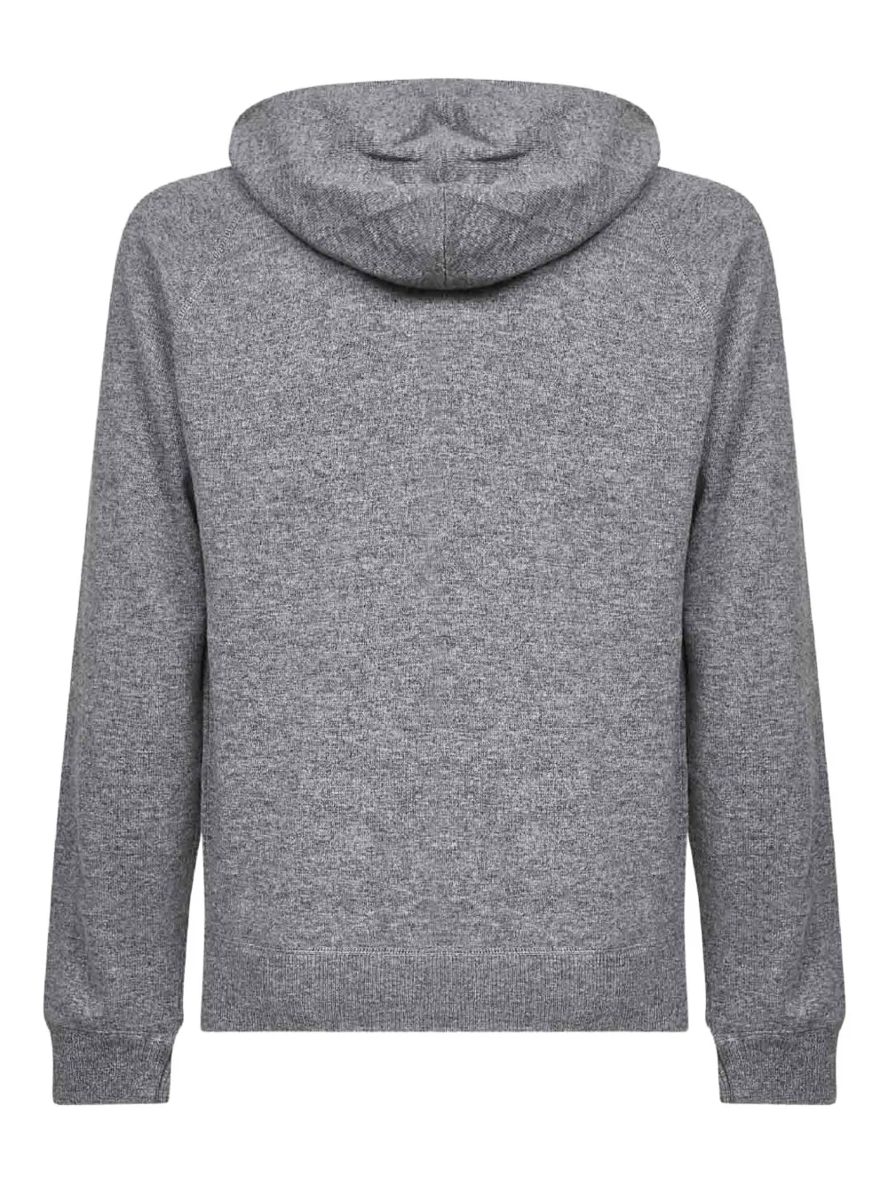Mc2 Saint Barth Grey Wool Knit Willbur Hoodie In Gray