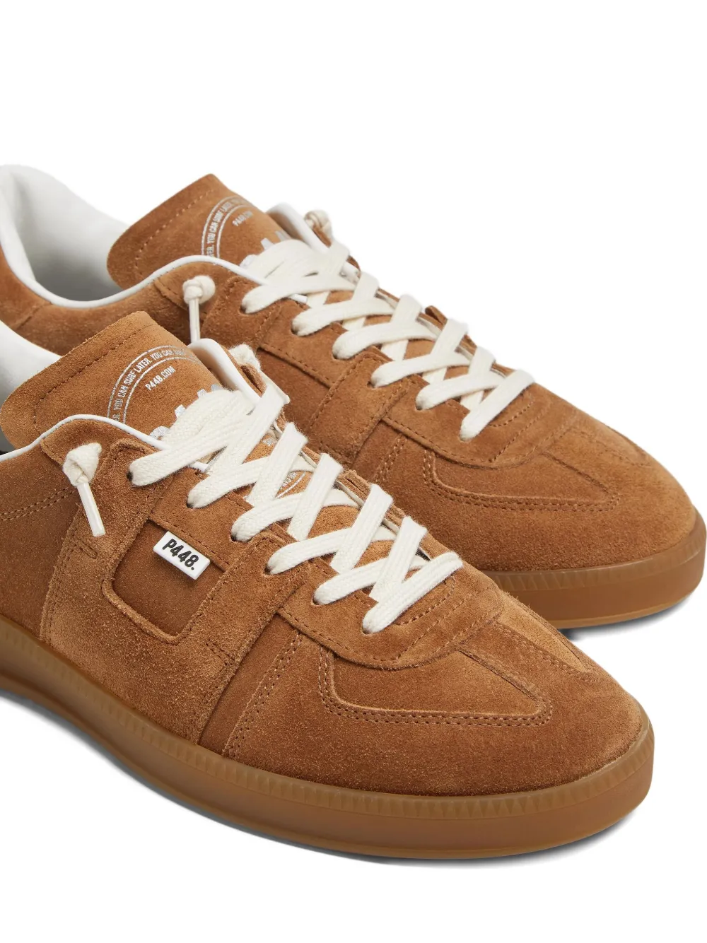 P448 Monza Suede Trainers In Brown