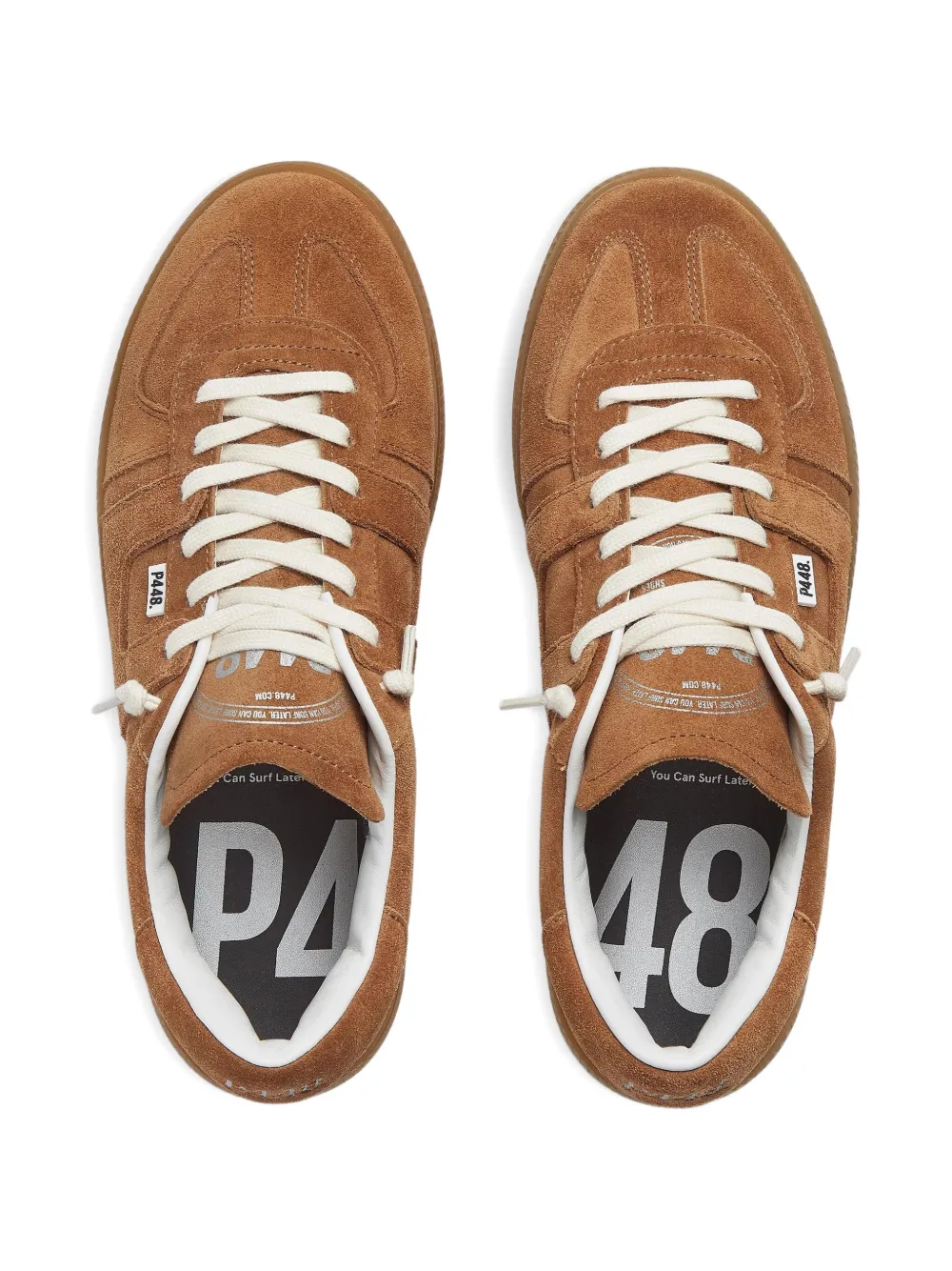 P448 Monza Suede Trainers In Brown