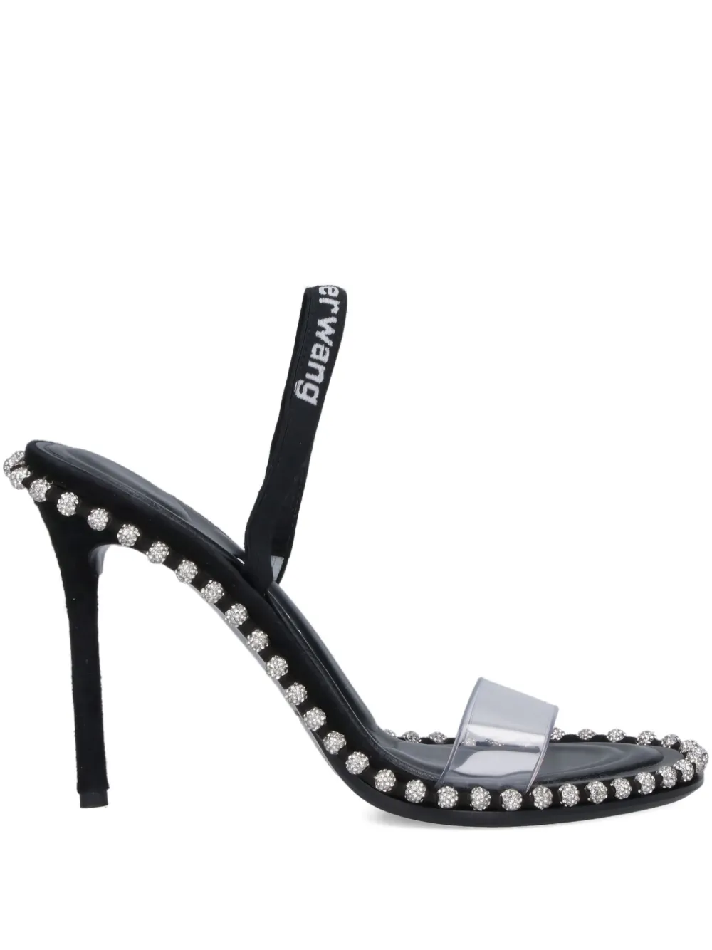 Alexander Wang 105mm Nova rhinestone-embellished heeled pumps | Black | Image 1