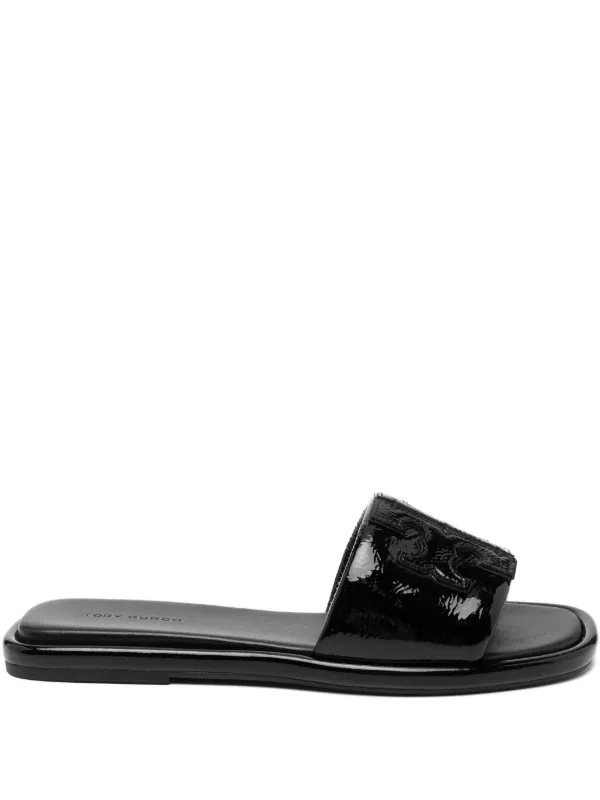 Tory Burch Square Toe Sandals Black FARFETCH PL