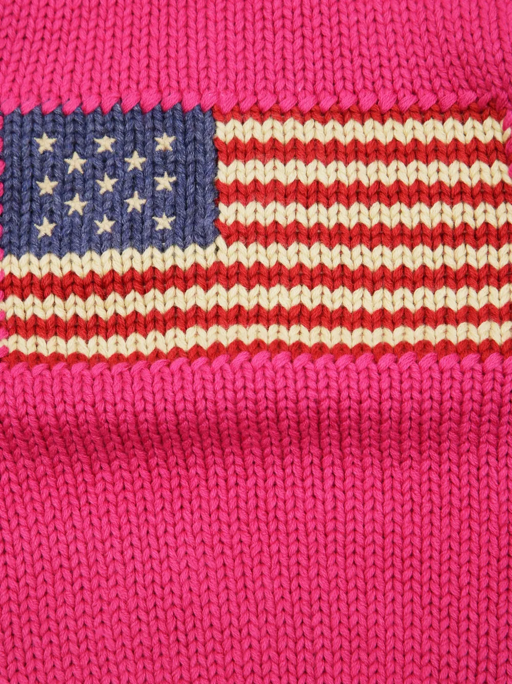 POLO RALPH LAUREN KIDS Trui met vlag-intarsia Roze