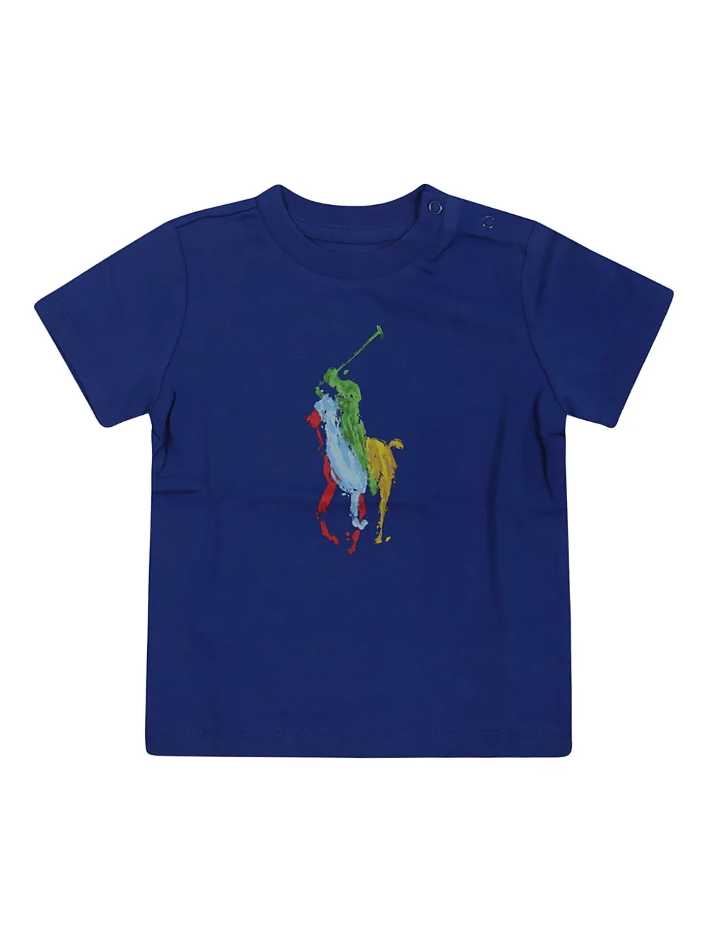 POLO RALPH LAUREN KIDS Big Pony T-shirt Blauw