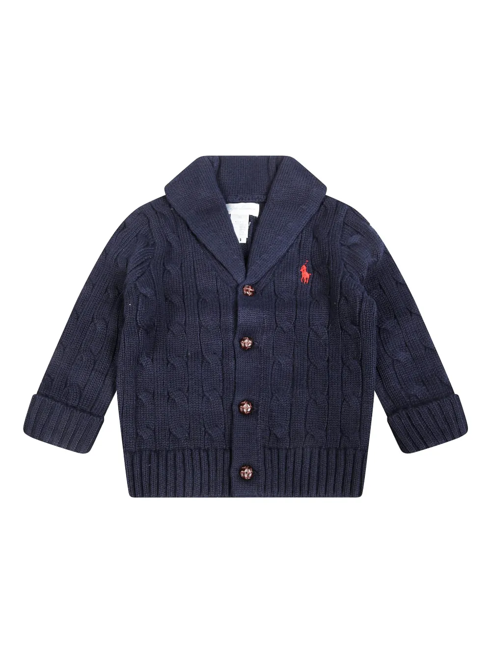 POLO RALPH LAUREN KIDS ケーブルニット カーディガン - ブルー