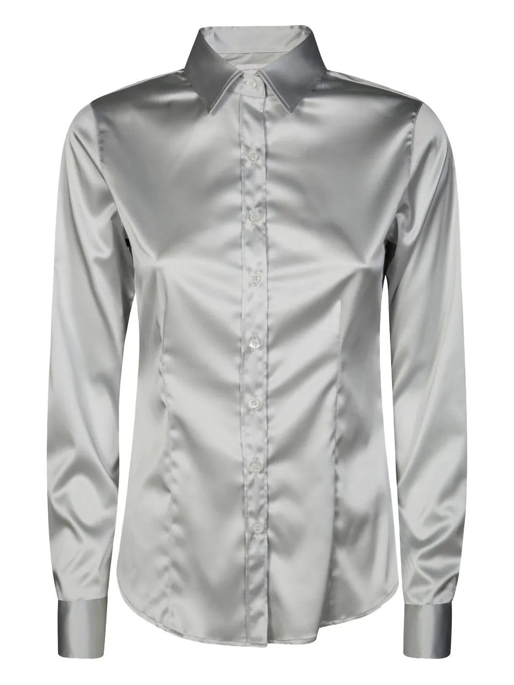 Robert Friedman Agata Satin Shirt In Gray