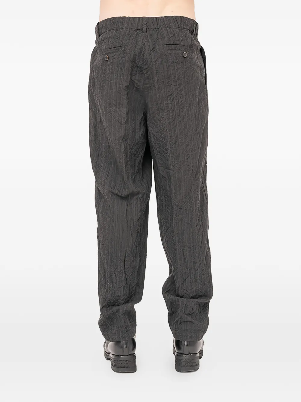  Forme D'expression Tucked Loose Trousers - Black 