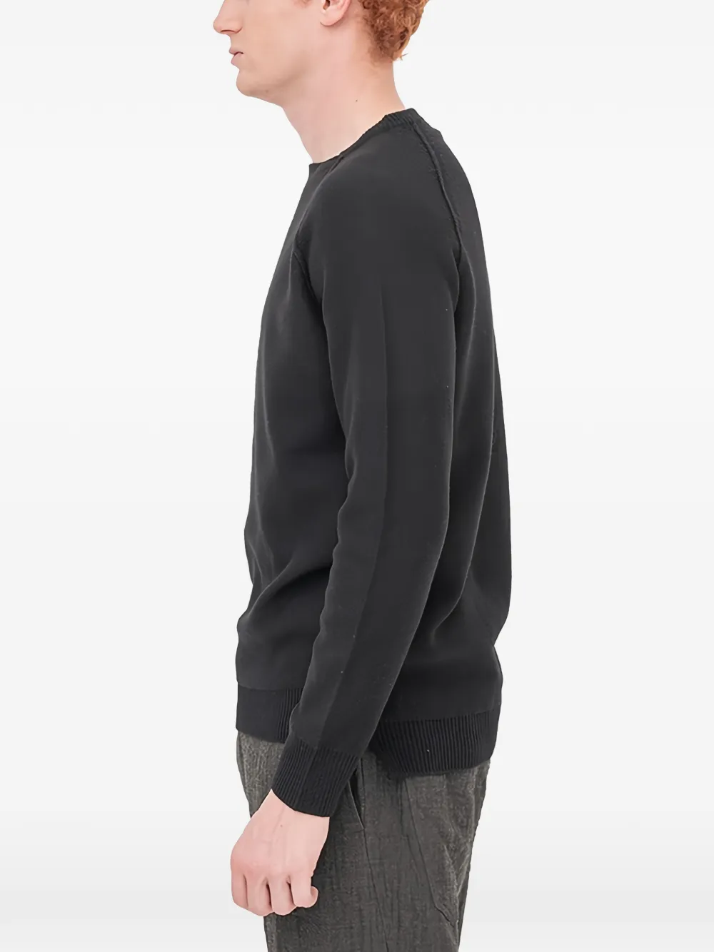 Forme D'expression Crew-neck Sweater In Black
