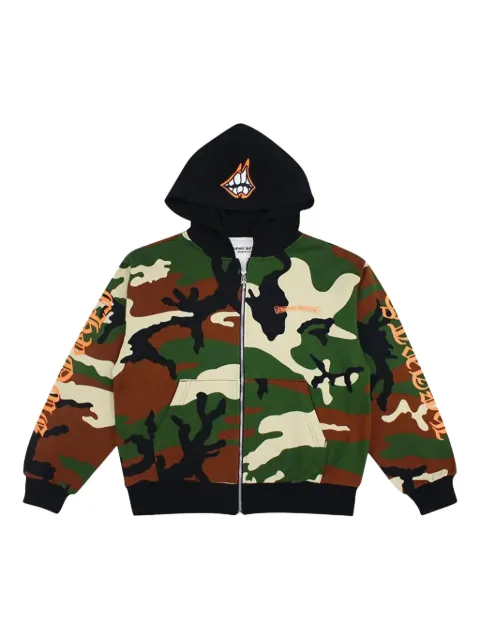 Chrome Hearts Matty Boy Caution zip-up hoodie