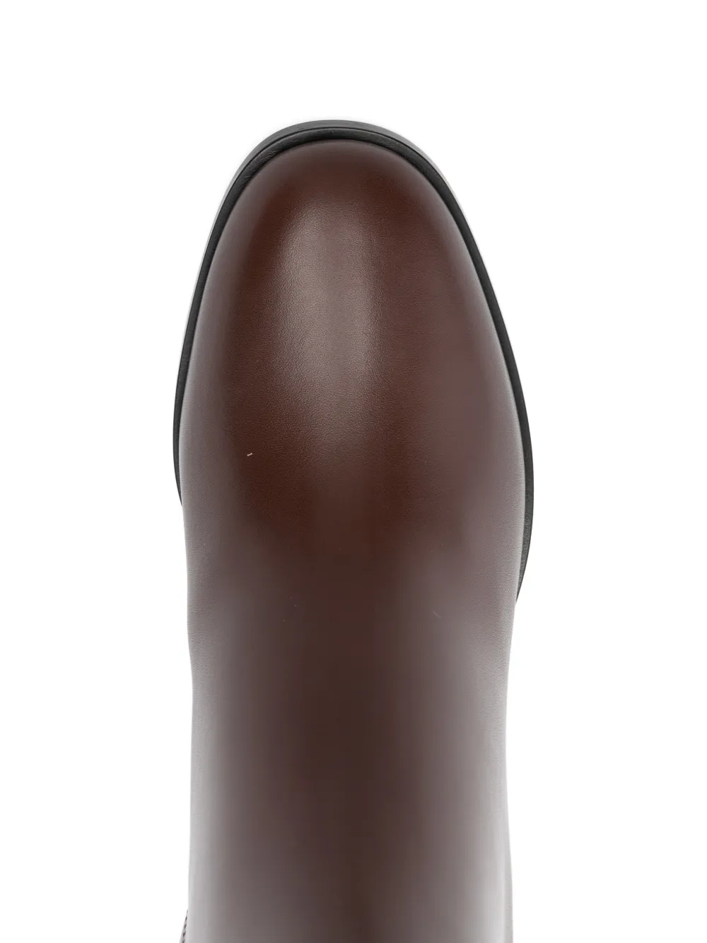 Valentino Garavani Enkellaarzen met logo hak Bruin