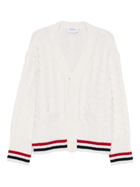 Thom Browne Cable Knit wool cardigan